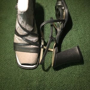 Strappy Pewter Sandals - size 8-1/2